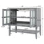 Bathroom Vanity With Ceramic Sink, Adjustable & Open Shelf