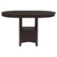 Danford - 5 Piece Counter Height Dining Set With Upholstered Stools - Espresso
