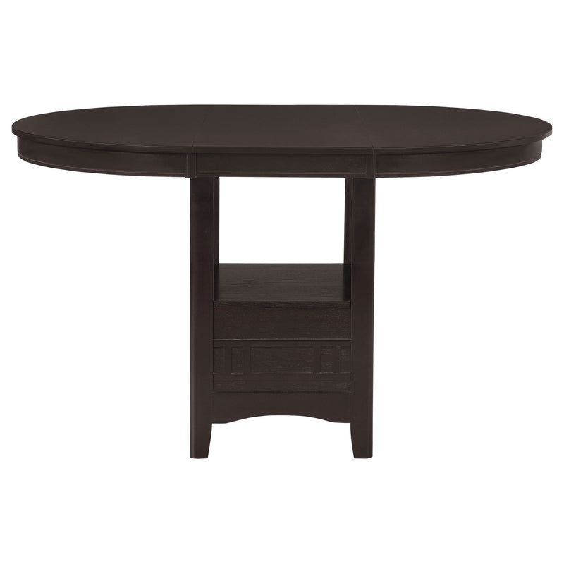 Danford - 5 Piece Counter Height Dining Set With Upholstered Stools - Espresso