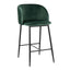 Fran - Pleated Waves Contemporary Fixed Height Counter Stool (Set of 2)