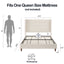 Peyton - Upholstered Bed With 54" High Headboard, Traditional Hand Buttoned Tufting