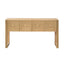 Geometric Carved Console Table With 3 Soft Close Drawers