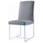 Upholstered Dining Chair Set With Base (Set of 2) - Gray