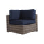 Outdoor Seating Group With Cushions 2 Person - Gray