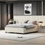 Upholstered Platform Bed With Big Headboard