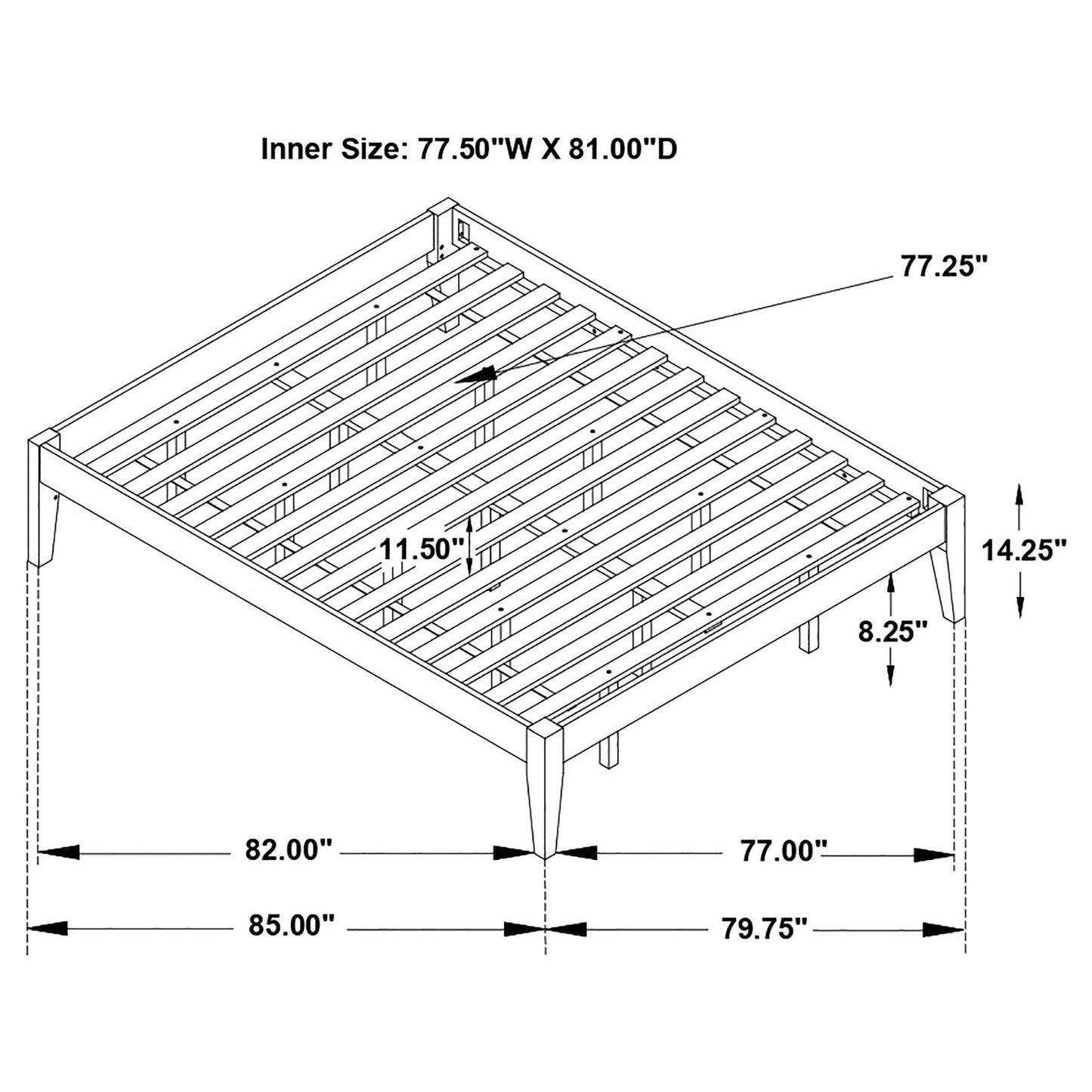 Hounslow - Platform Bed