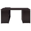 Tona - L-Shape Computer Desk With 3 Drawers And 5 Shelves