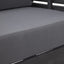 Acacia Wood Loveseat And Coffee Table Set With Cushions