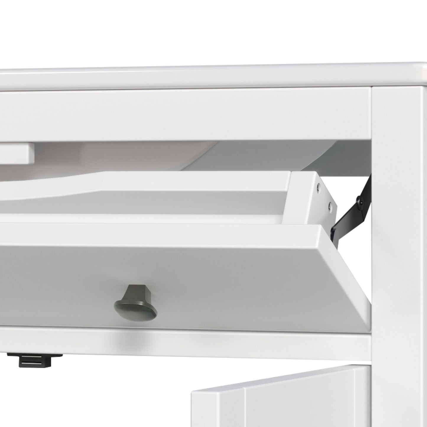 Bathroom Vanity With Ceramic Sink, Adjustable Shelf & Tip Out Tray