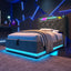 Upholstered Bed, 360 Surround LED Function, Remote Control, Hydraulic Storage Bed With USB, Type-C Charging (Without Mattress)