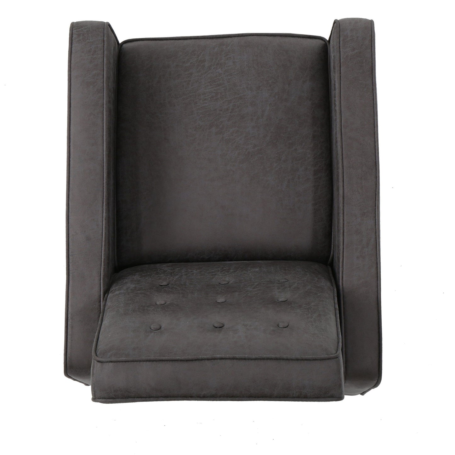 Macedonia - Button Tufted Fabric Recliner - Slate