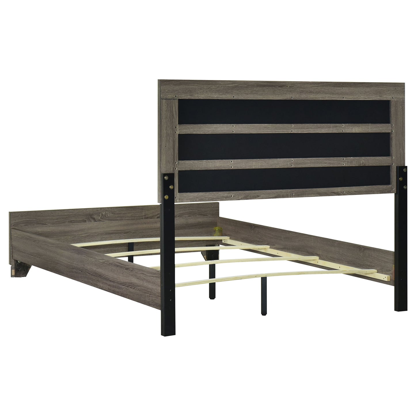 Funston - Queen Bed With Headboard - Brown Oak