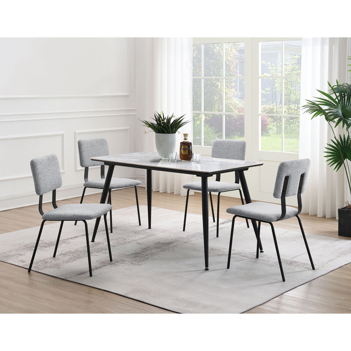 Valley - Upholstered Dining Side Chair (Set of 2) - Gray