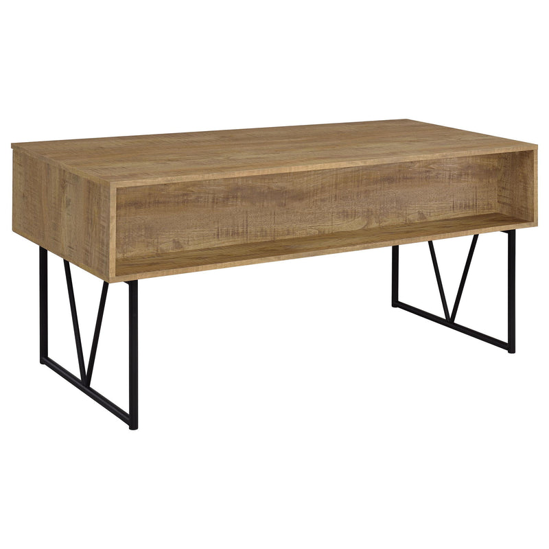 Vellun - 4 Drawer Writing Desk - Mango Color