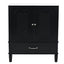 Vintage Style 30" Bathroom Vanity With Sink, Multi Functional Storage, Soft Closing Door - Black