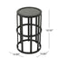 Outdoor Powder Coated Side Table - Gray
