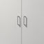 Alara - Height Simplistic Double Door Storage Cabinet - White