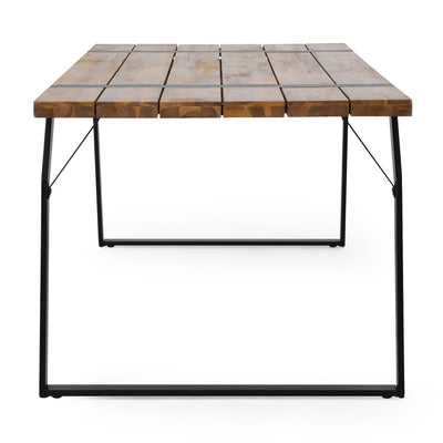 Zora - Dining Table Industrial & Iron Table - Black