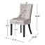Contemporary Cheney Dining Chair Set With Tufted Design