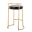 Fuji - Round Contemporary Fixed Height Counter Stool (Set of 2)
