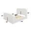 Shelyn - Bed With LED, TV Stand, Fireplace & Bluetooth