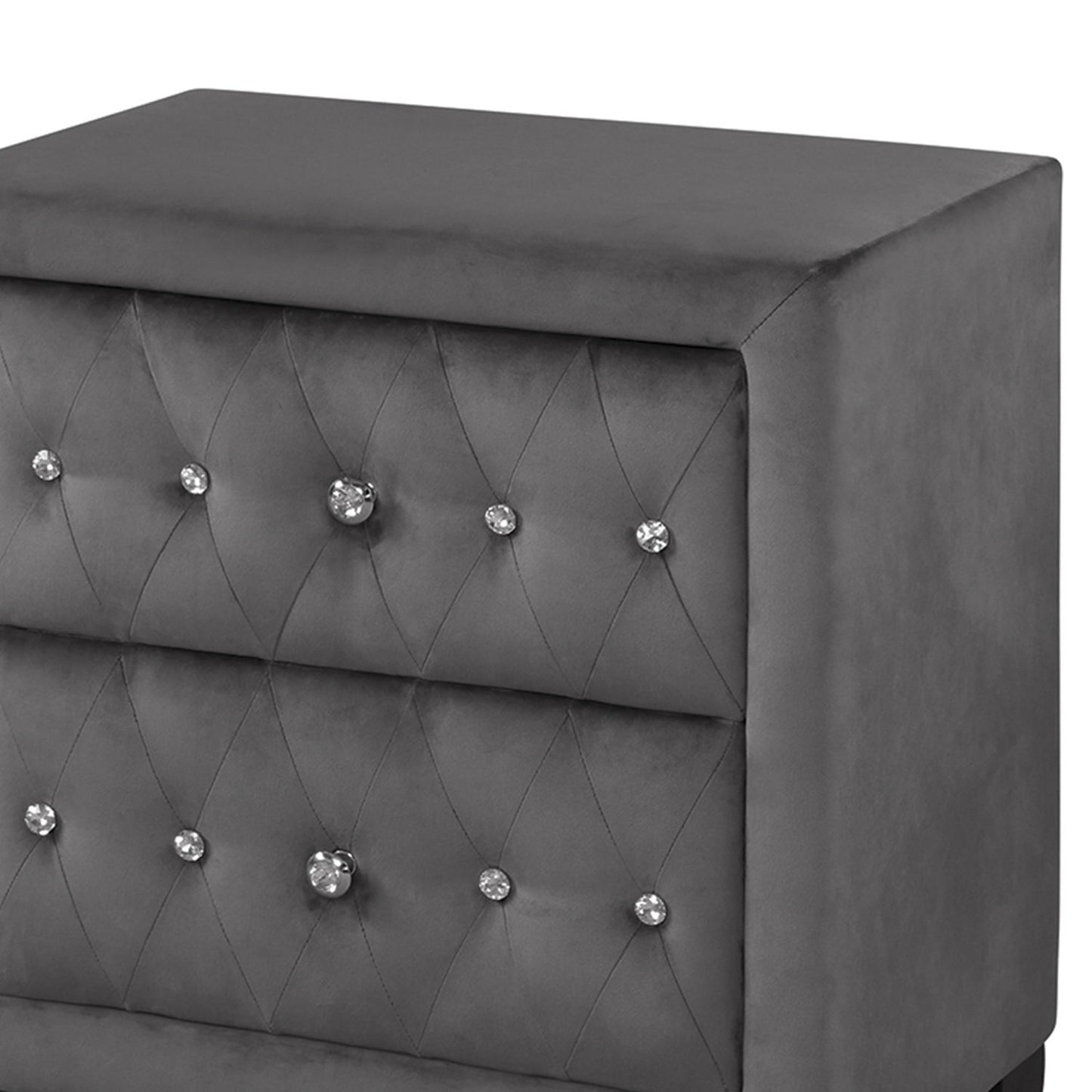 Sophia - 2 Drawer Nightstand - Gray