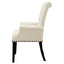 Vaughn - Upholstered Dining Chair With Tapered Legs And Nailhead Trim - Beige