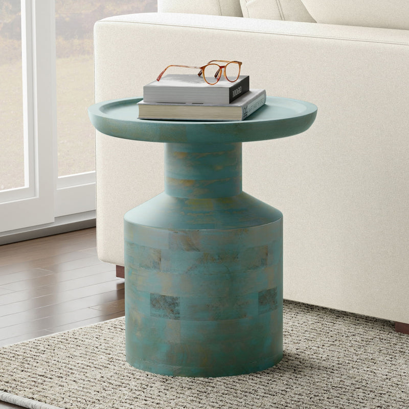 Haynes - Handcrafted Wooden Accent Table