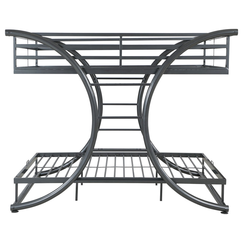 Weston - Bunk Bed Full Over Full - Gunmetal