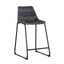 Claire - Canvas Upholstered Counter Chair (Set of 2) - Blue