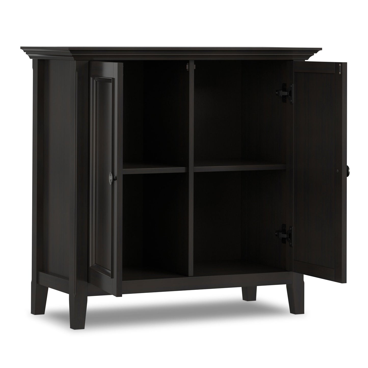 Amherst - 2 Door Storage Cabinet & Adjustable Shelving - Brown