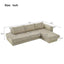 L-Shaped Modular Sofa With Double Layer Cushion