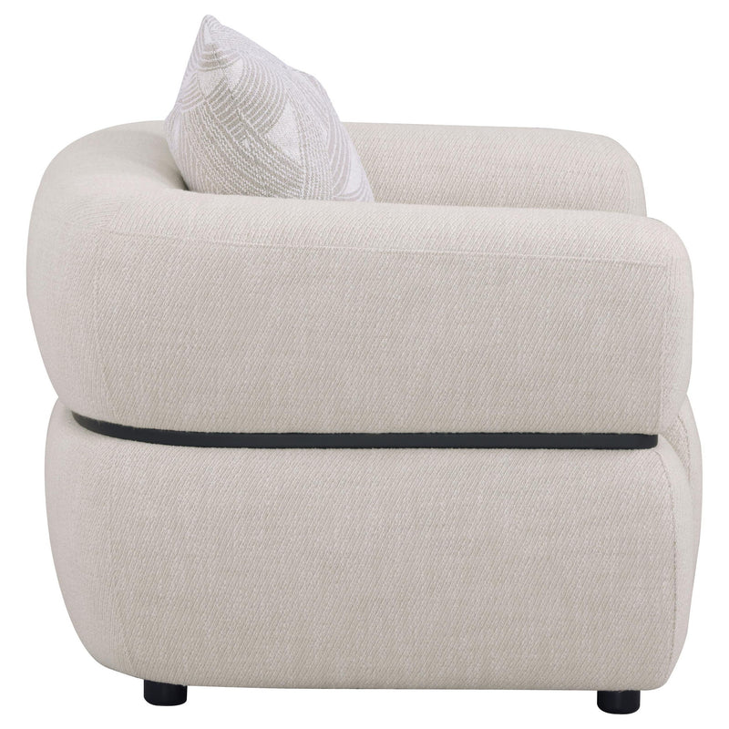 Ramsay - Round Arm Accent Chair - Beige