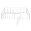 Metal Floor Bed Frame With Fence And Door