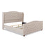 Marcella - Upholstered Shelter Headboard Bed Set