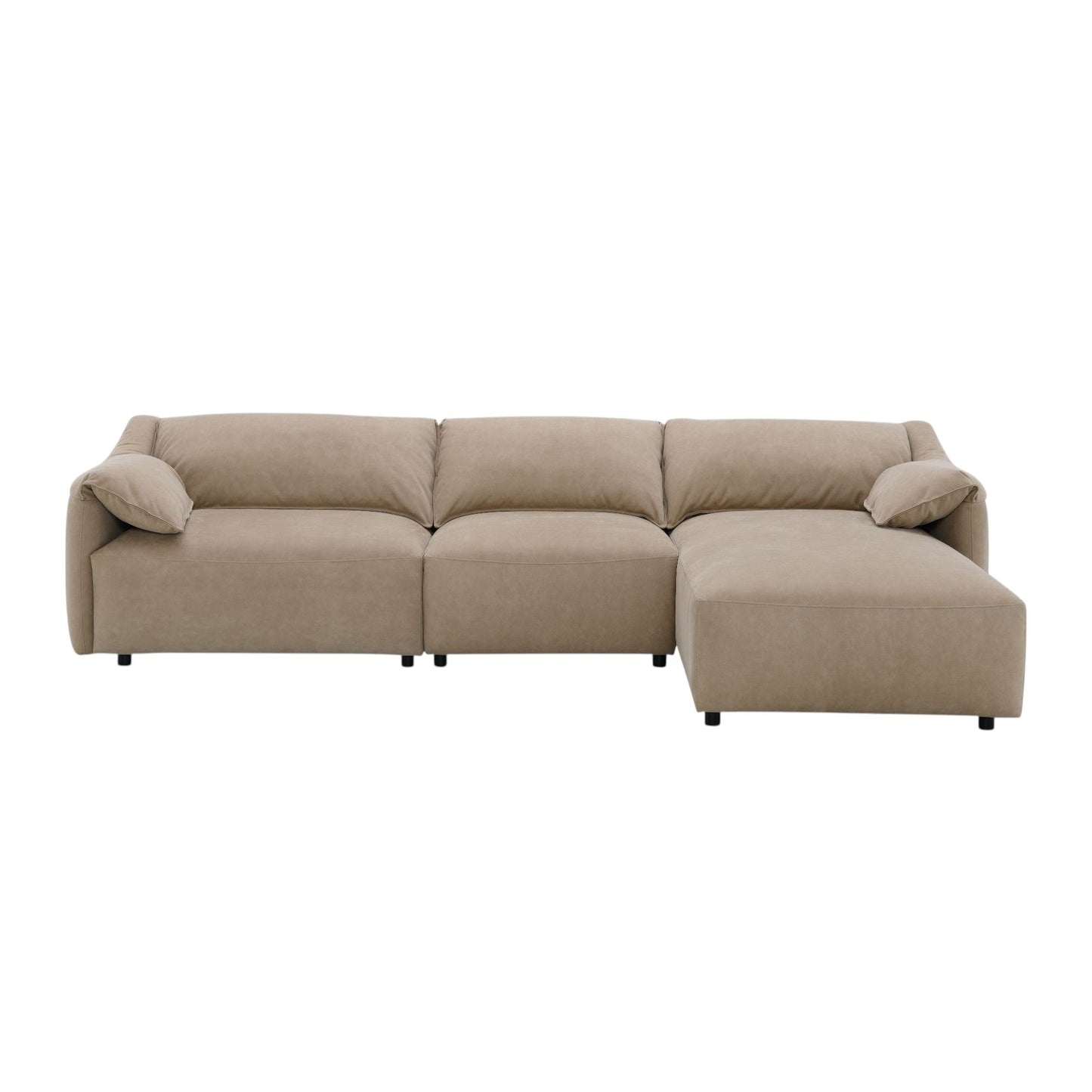 Veata - Sectional Sofa - Light Brown