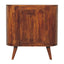 Cortez - T Bar Open Slot Cabinet - Dark Brown