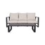 3 Person Sofa With Rectangular Coffee Table, Cushions Tino Tino - Beige