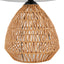 Congo - Contemporary Rattan Table Lamp - Natural / Matte Black / White