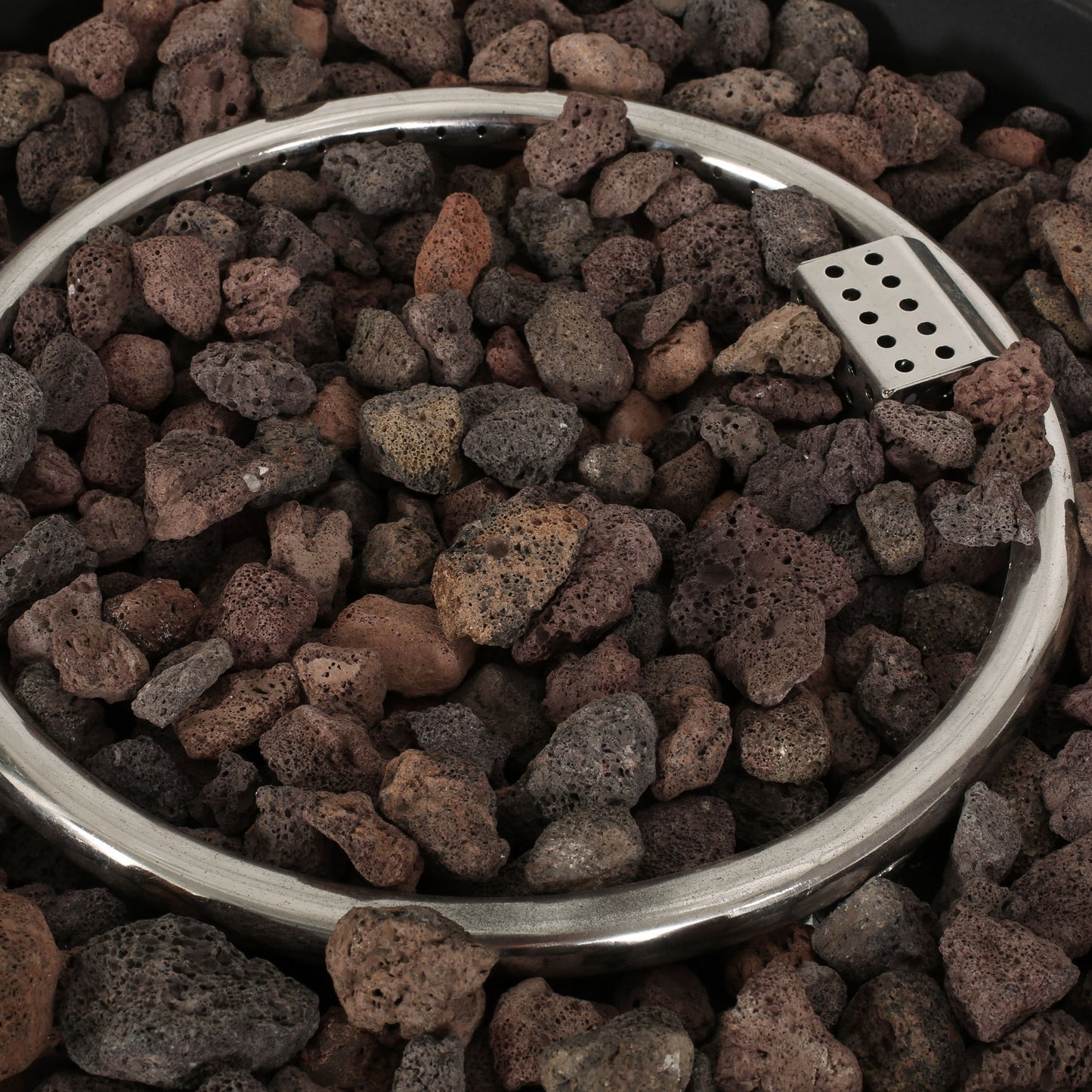 Round Iron Fire Pit With 40, 000 Btu