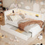 Upholstered Platform Bed With USB Ports And LED Belt