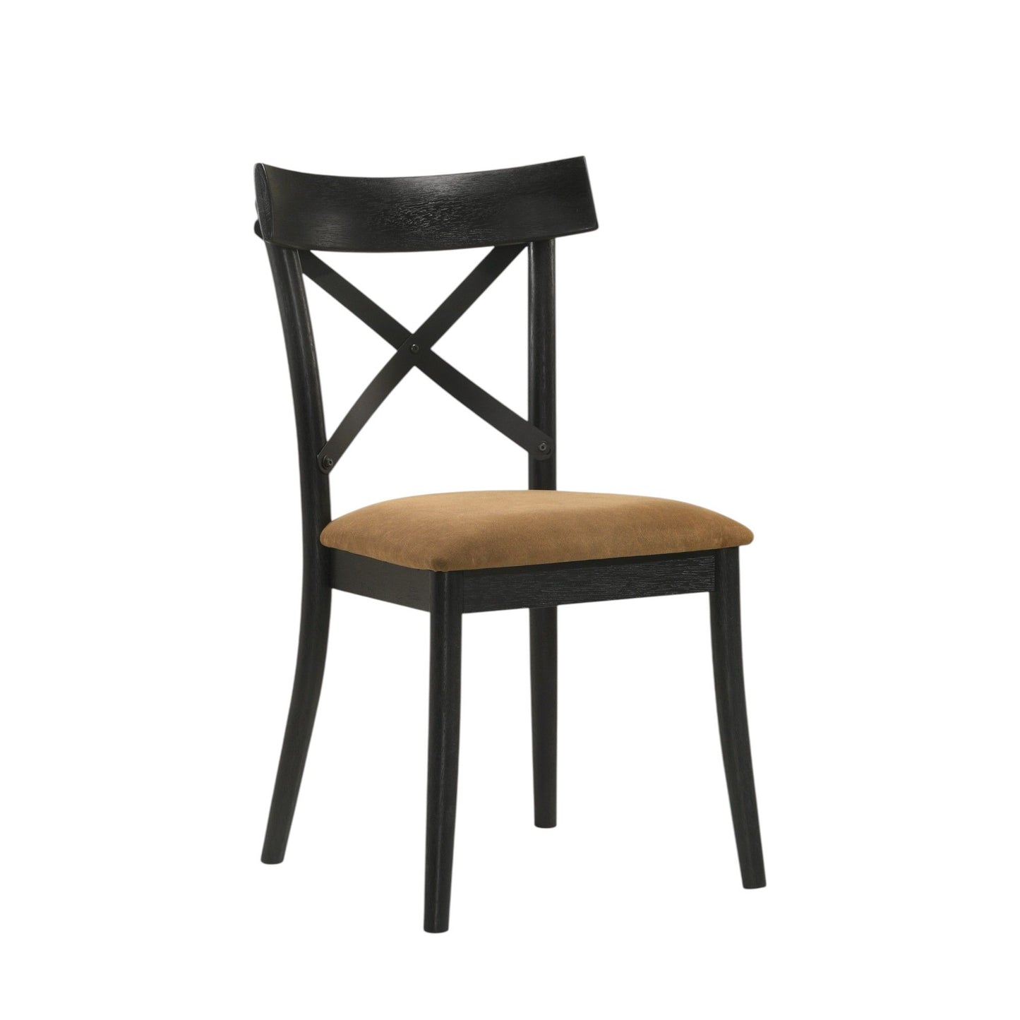 Hillary - Side Chair (Set of 2) - Black / Brown