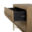 2 Drawer Nightstand With USB - Latte