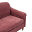 Loveseat Sofa, 2 Seater Couch With Rolled Arms