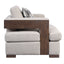Niamey - Loveseat With 2 Toss Pillows - Walnut