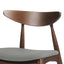Retro Dining Chairs With Ergonomic Back (Set of 2)