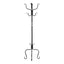 Coat Rack, Hall Tree, Free Standing, 8 Hooks, Entryway, Transitional - Black
