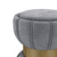 Inez - Round Upholstered Ottoman
