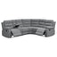 Aaron - 3 Piece Upholstered Sectional - Smoke