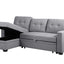 Upholstered Pull Out Sectional Sofa With Chaise